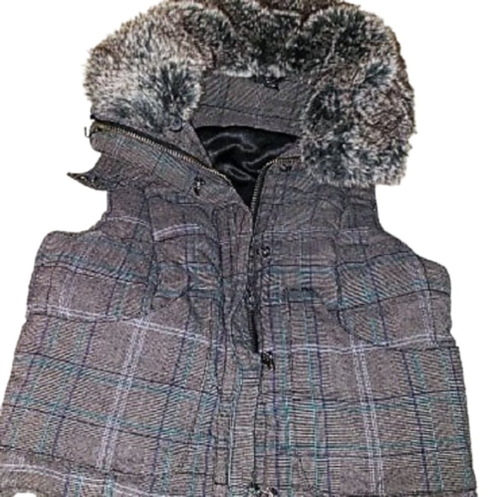 Guess Plaid Vest